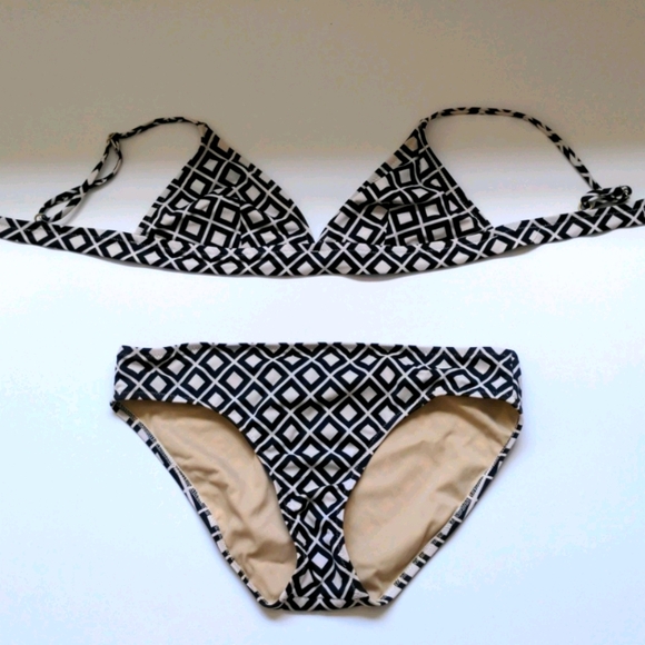J. Crew Triangle Top Bikini Two Piece Swimsuit - Picture 4 of 8